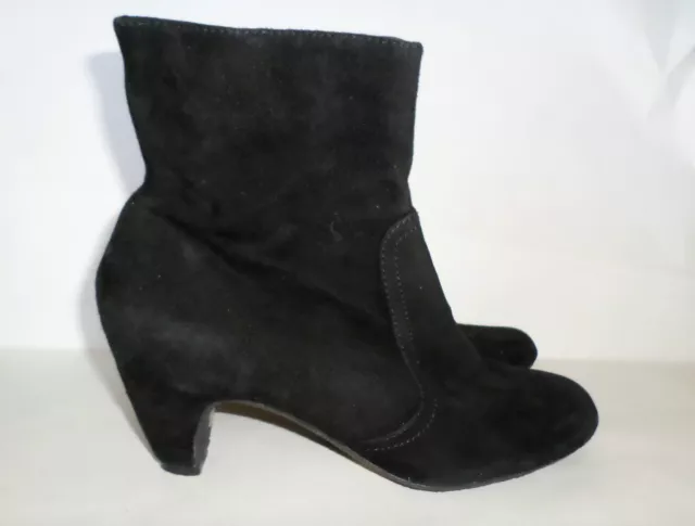 Sam Edelman Maddie Ankle Boots Black Suede 6.5