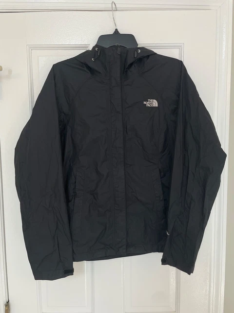 The North Face HyVent 2.5L Jacket Hooded Rain Shell Women's S Black Lightweight The North Face HyVent 2.5L Jacket Hooded Rain Shell Women's S Black Lightweight