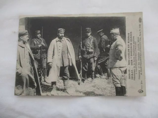 Cpa Ww1 Nos Poilus En Alsace Prisonniers De La Garde Prussienne Capturés