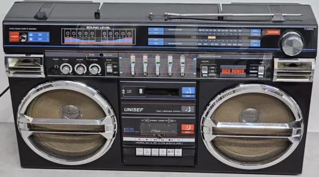 Unisef SZ-5000 Radio Stereo Cassette Vintage Boombox Ghettoblaster