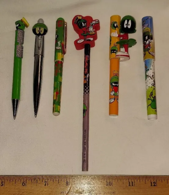 Marvin the Martian pen and pencil lot Looney Tunes