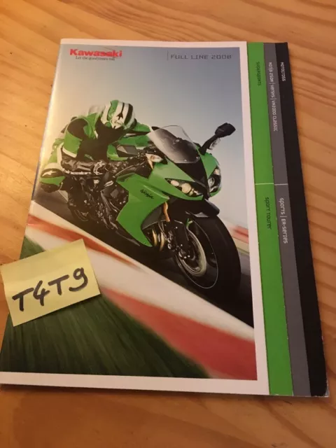 Kawasaki gamme 2008 moto prospectus brochure publicité catalogue pub prospekt