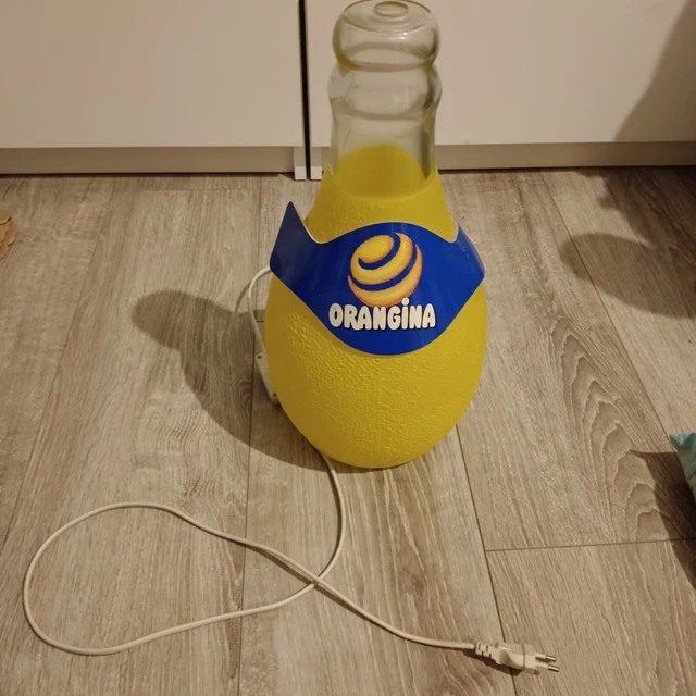 Lampe En Verre Bouteille Orangina Vintage - 70/80's - Décoration