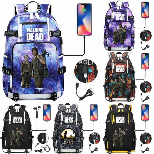 The Walking Dead Rucksack Backpack Girl Boy Schoolbag Mochila Laptop Travel Bags