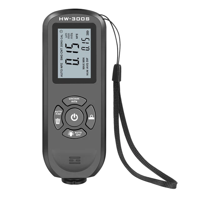 HW-300S DIGITAL CAR Paint Film Coating Thickness Gauge (Black ...