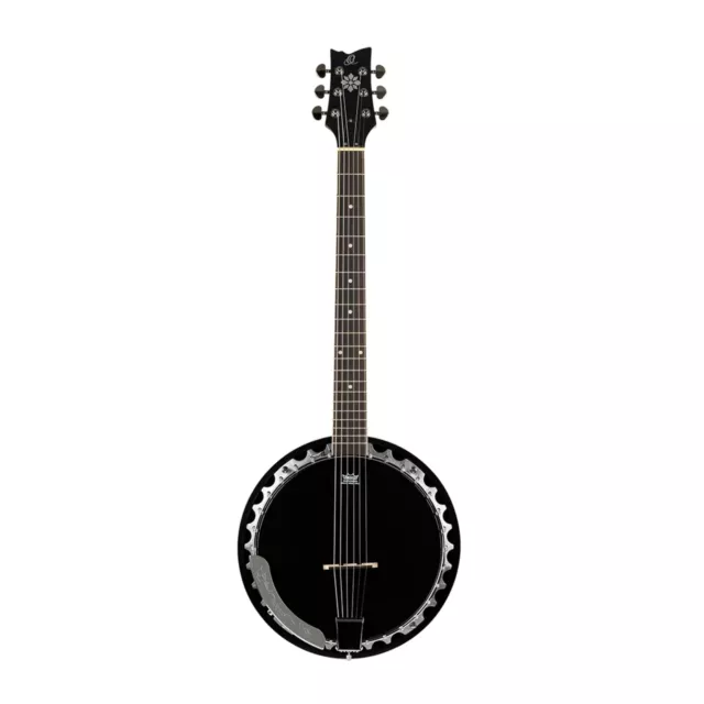 Ortega OBJ350/6-SBK Satin Black - Banjo