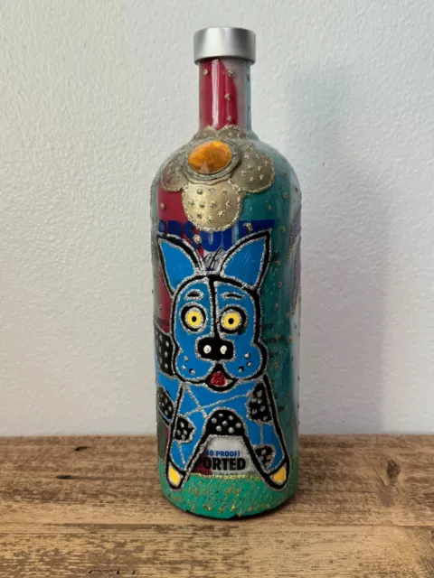 Jon Planas Absolut Vodka Bottle - Art Deco Hand Painted and Signed