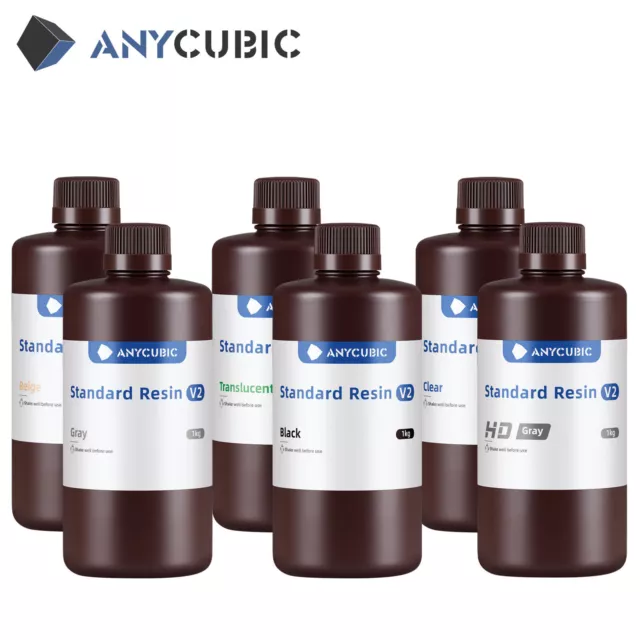 1/2/3/5KG ANYCUBIC UV Standard Resin V2 405nm Rapid Resin for LCD 3D Printer lot