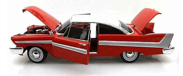 Voiture Miniature en Métal Plymouth Fury 1958 Christine Version Nuit 1/18