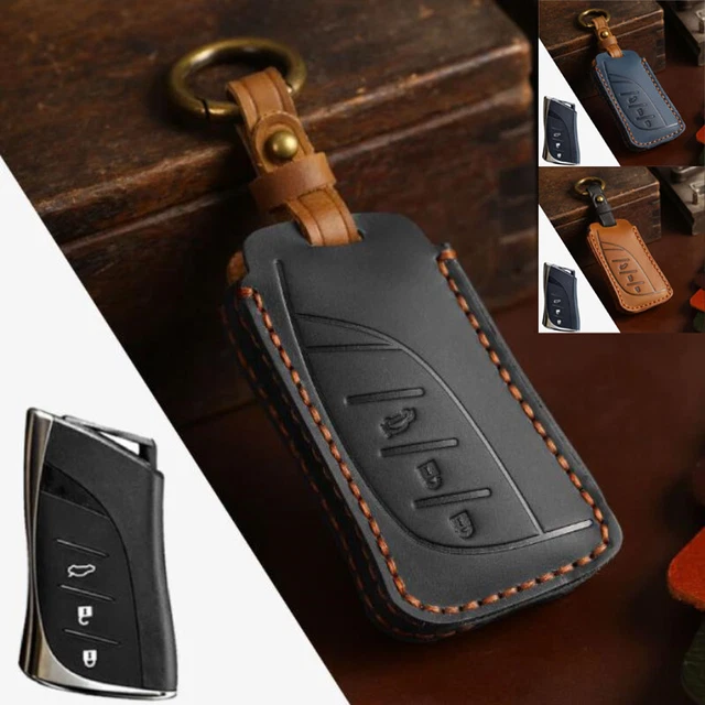 Real Leather Car Key Case Cover For Lexus ES LC LS UX UX200 LS500 LC500 ES300h