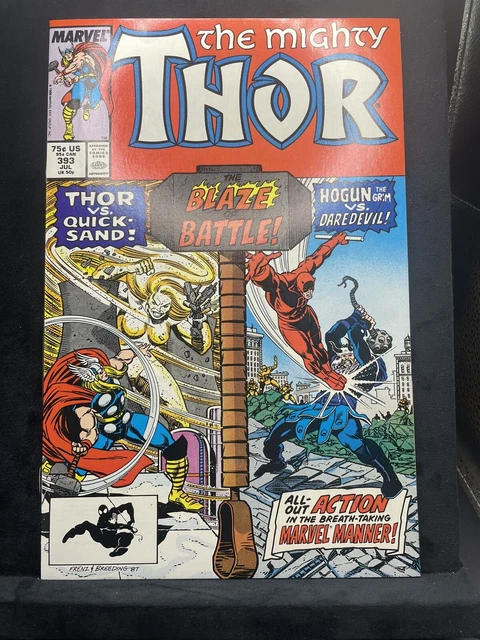 The Mighty Thor #393 Marvel Comics JUL 1988 The Blaze of Battle