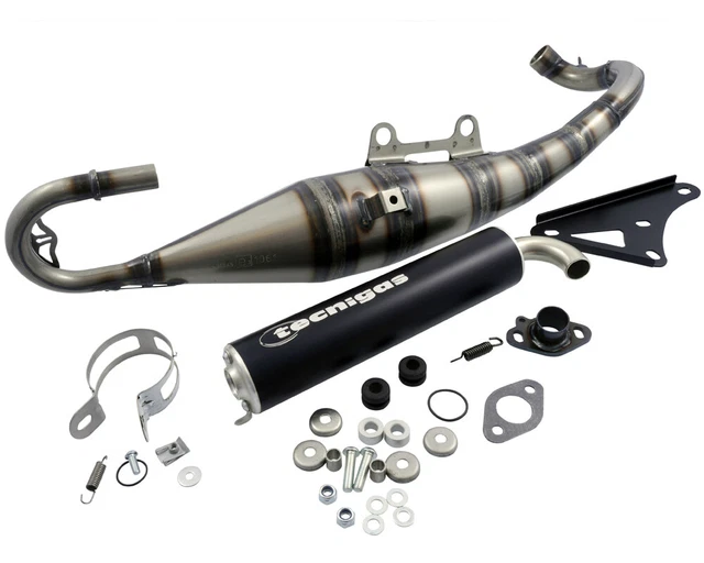 Pot d'échappement TECNIGAS Triops pour PEUGEOT Citystar 50cc, Django, JetForce