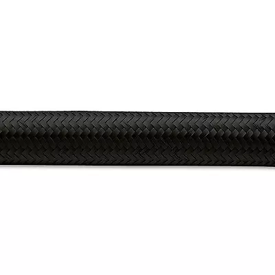 Vibrant Performance 11968 10Ft Roll -8 Black Nylon Braided Flex Hose Hose, 8 AN,