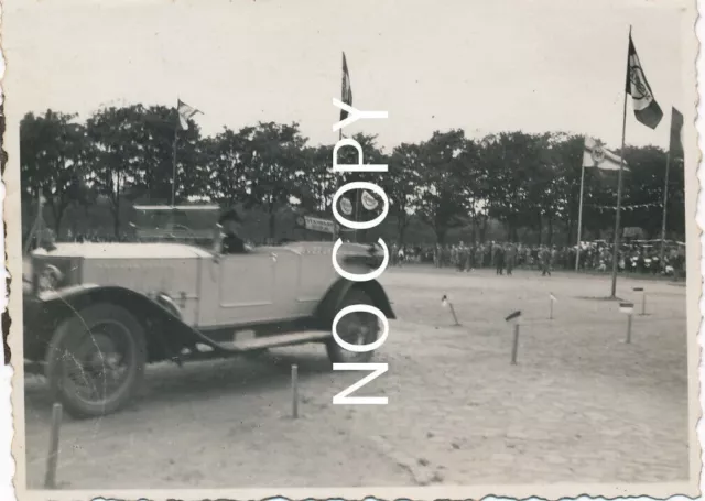 Foto  Oldtimer Auto Rennen Wettbewerb 1930   X35