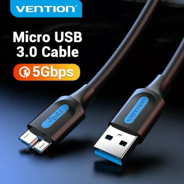 USB 3.0 Micro Cable USB A to Micro B Charger For Samsung S5 Note 3 WD Hard Drive