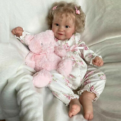 50cm/60cm Reborn Baby Doll Full Body Silicone Vinyl Lifelike Girl Toddler Gift