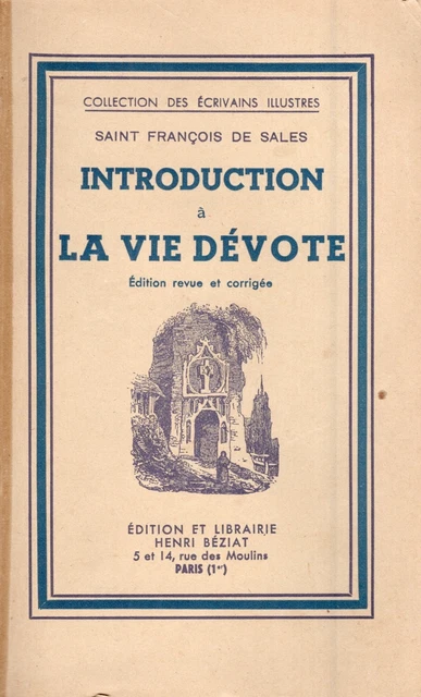 Livre Rare : Introduction à La Vie Dévote De St François De Sales - Édition 1696