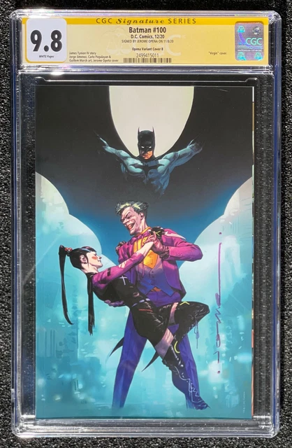 CGC SS 9.8 Jerome Opena BATMAN # 100 Virgin Variant 1st GHOST-MAKER Punchline B