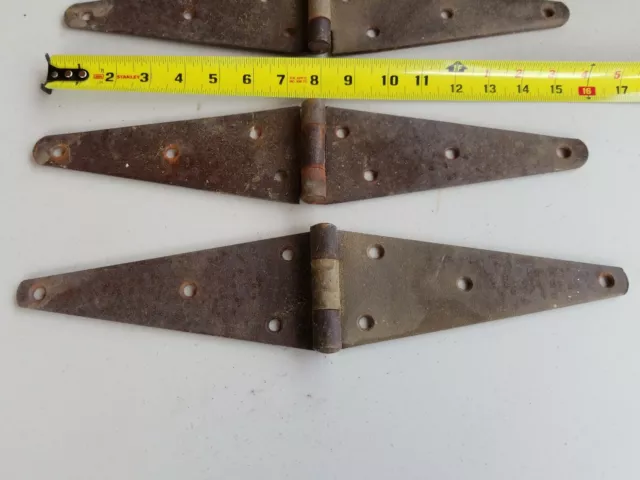 4 16" BARN DOOR Hinges Heavy Duty RUSTIC Antique Architectural  S#C2 3