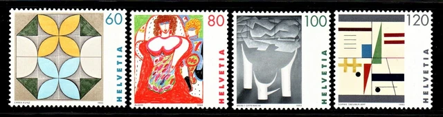 Schweiz Satz MiNr. 1506-1509 von 1993 Gemälde Postfrisch N 0759