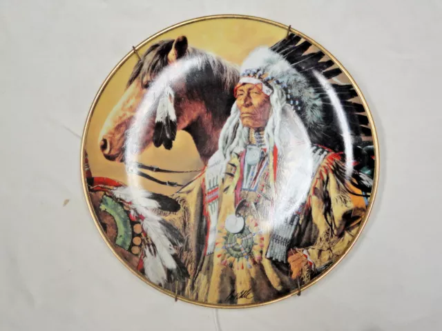 Pride of the Sioux collector plate by Paul Calle   Franklin Mint