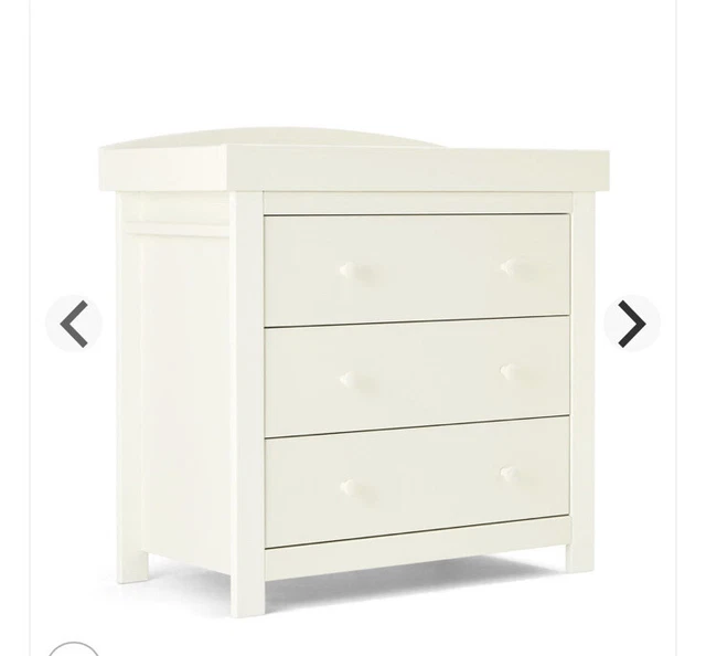 MAMAS AND PAPAS Mia Dresser Nursery Chest Of Drawer White Changing