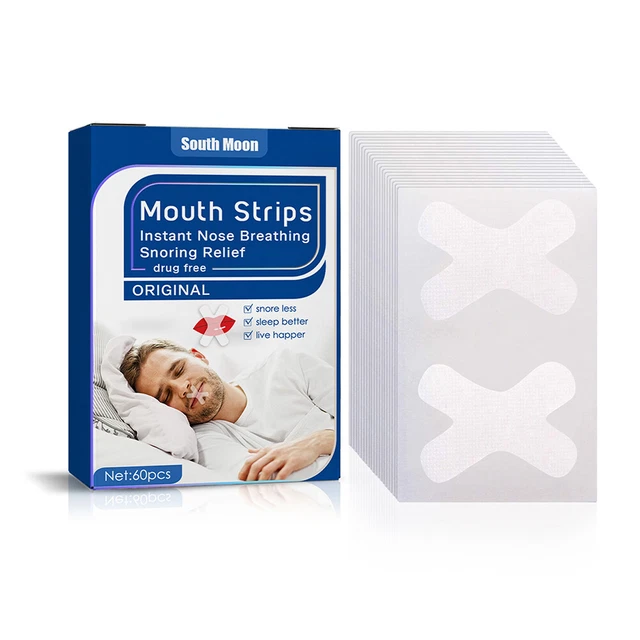 60 pegatinas antirronquidos corrector de respiración portátil eficaz para hombres y mujeres