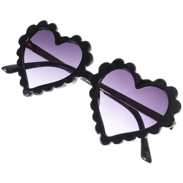 Occhiali da sole anti-UV per bambini design a cuore lenti uomo e donna