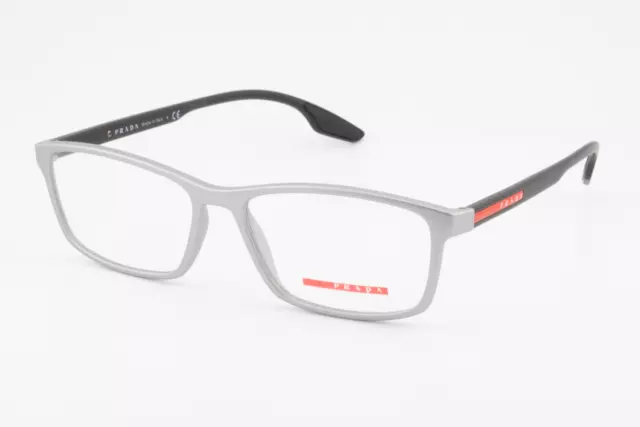 Prada VPS04M 5731O1 Male Rectangular Glasses Frames Dark Grey 56mm
