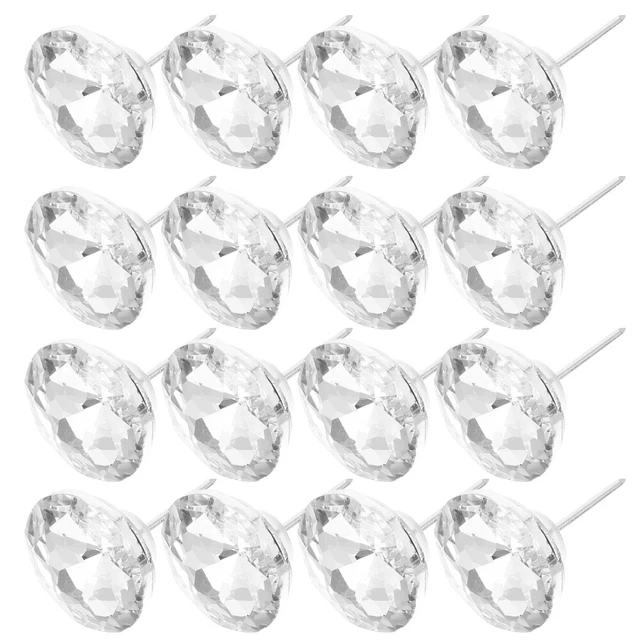 20 piezas Botón Borrar Botón de cristal Diamante Colchón Protector