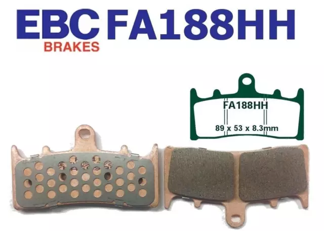 EBC Bremsbeläge FA188HH VORN für Suzuki GSXR 1100 WP/WR/WS/WT (GV75A) 93-96