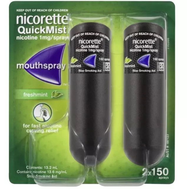 Nicorette Quickmist Fresh Mint - 2 Pack