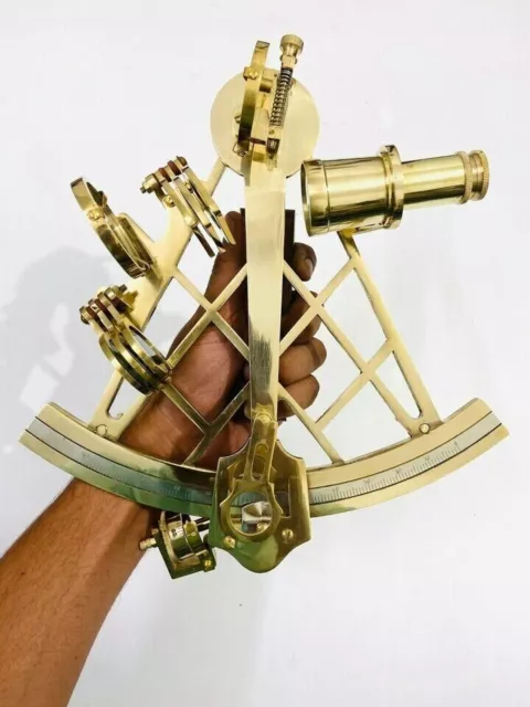 Nautical Brass 11" Sextant | Real Sextant | Working Sextant | Sextant Navigation