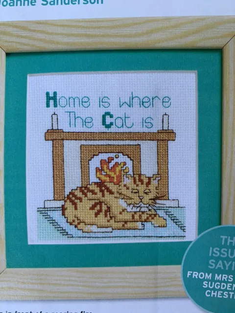Stitcher’s Sayings Home Is Where The Cat Is Cross stitch Card chart
