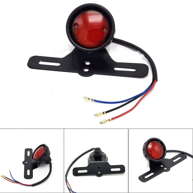 Lampe Plaque D’immatriculation LED – 2 Pièces Universelles 12V – Pour Moto, Vélo, Camion – Couleur Blanc, Bleu, Rouge Ou Jaune