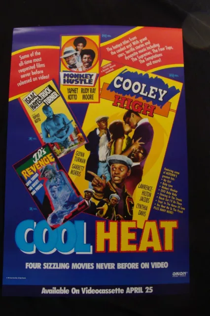 TRUCK TURNER-COOLEY HIGH-MONKEY HUSTLE movie poster RUDY RAY MOORE original vide