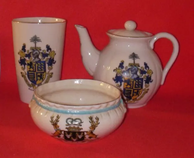 GOSS Crested China SALE Job Lot (3) Large Pieces of Goss