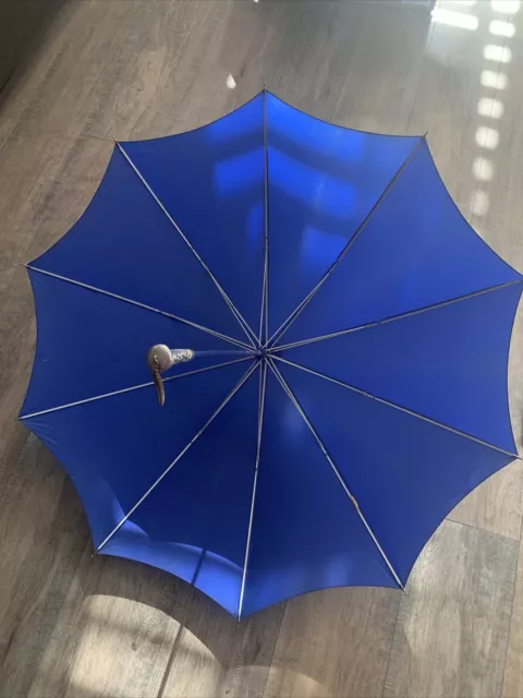 Victorian Style Umbrella Blue