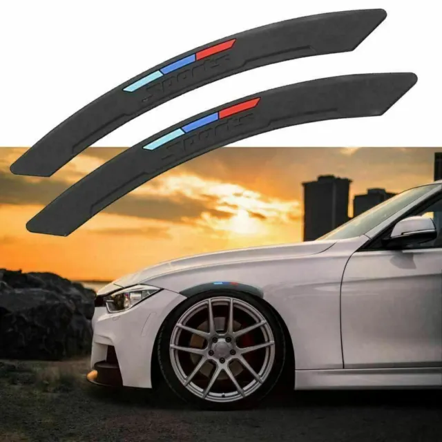 M-Color Sport Wheel Eyebrow Arch Lips Fender Guard Protector Strips Trim for BMW