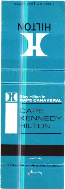 Cape Kennedy Hilton Cape Canaveral, Florida Hilton Hotel Vintage Matchbook Cover