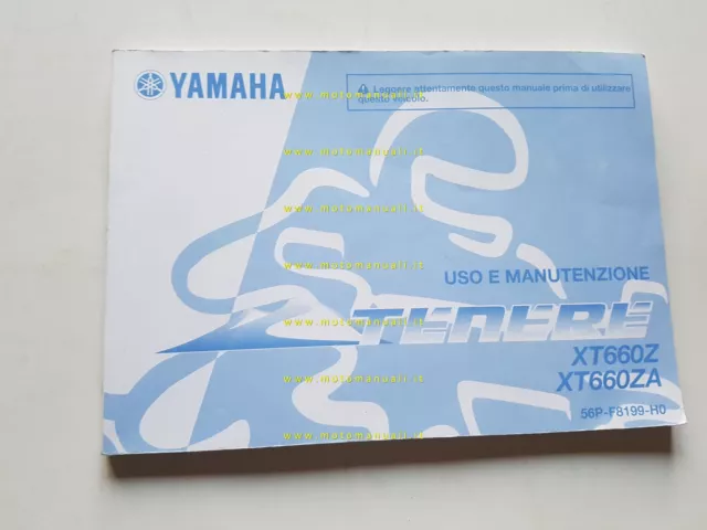 Yamaha XT 660 Z Tenerè 56P 2010 manuale uso manutenzione originale italiano