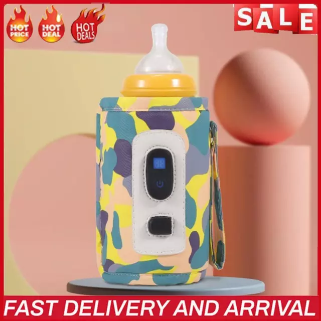 USB Milk Bottle Warmer Portable Temperature Display Convenient for Infant Babies