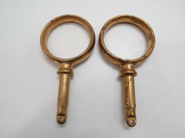 2+1/4 Inch Bronze Oar Locks Row Boat Decor (C2.5A907B)