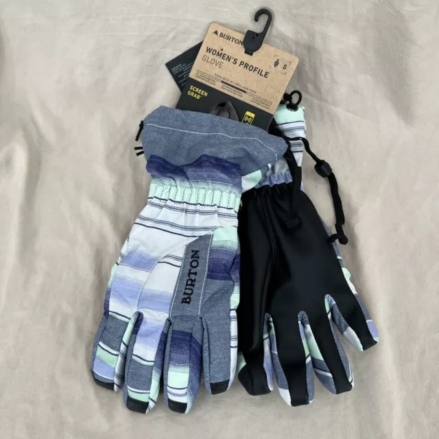 Burton Profile Gloves Womens S Folkstone Blanket Stripe TermaCore DryRide Winter