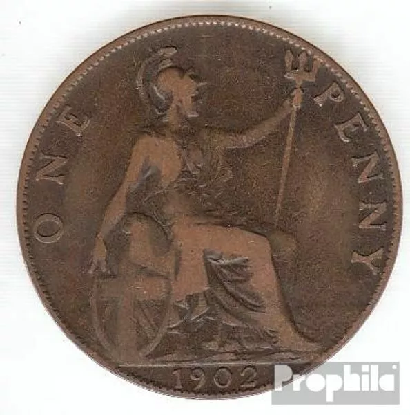 United Kingdom km-no. 794 1907 very fine Bronze 1907 1 Penny edward V