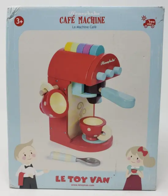 Le Toy Van Honeybake Premium Wooden Cafe Machine Toy Set - Ships Today!
