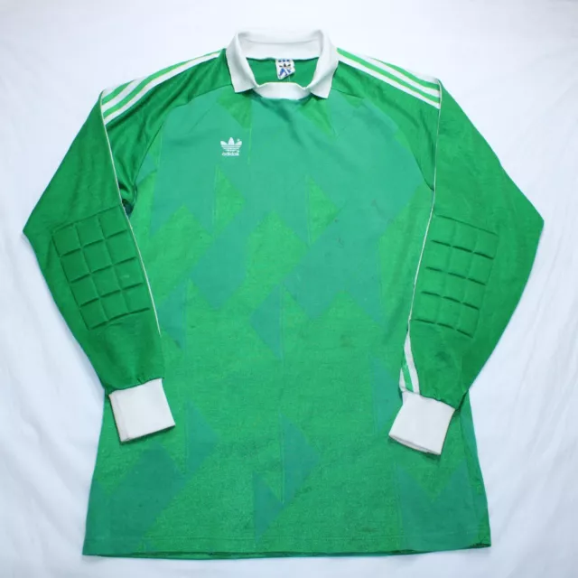 Adidas Vintage Goalkeeper Template 1989 90s Football Shirt Trikot Germany