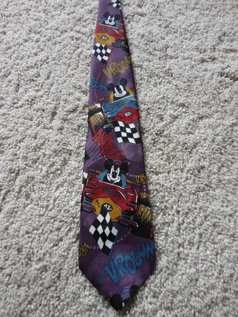 Excellent Mickey Mouse VINTAGE DISNEY TIE - Mickey Mouse Racing (Excellent Condition) £10.79 ...