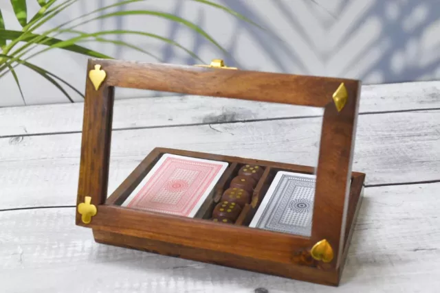 Wooden Card Storage Box / Playing Card Storage/ Twin Card Storage/ Unique gift 3