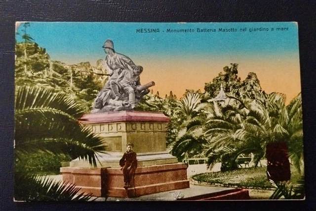 Messina Monumento Batteria Masotto nel giardino a mare f.to piccolo Sicilia Messina Monumento Batteria Masotto nel giardino a mare f.to piccolo Sicilia